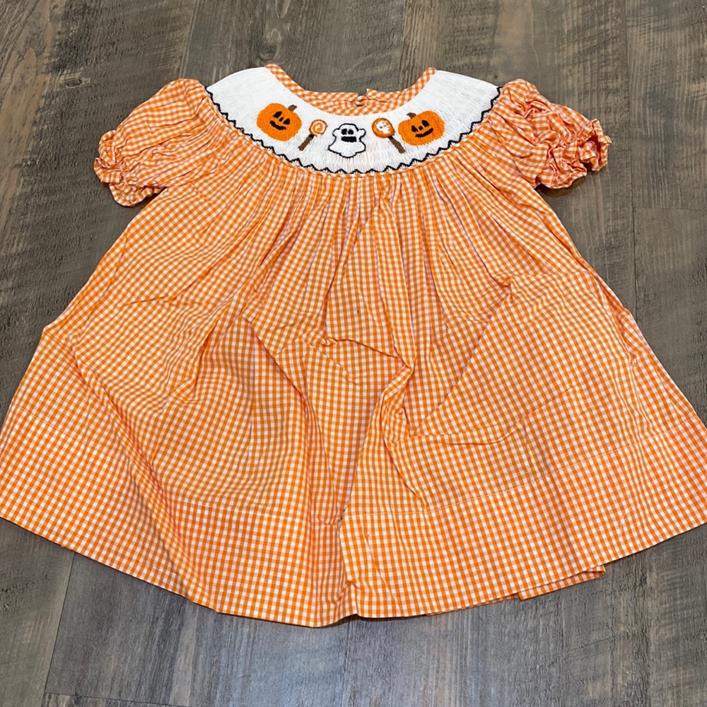 Smocked Halloween Dress